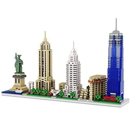 dOvOb Architecture New York Skyline マイクロミニブロックビルディングセット 3048ピース ミニブリックコレクショ