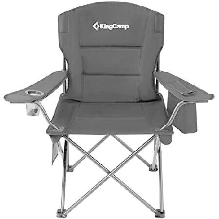 【高品質】 for Chair Camping KingCamp Adults 300l Duty Heavy Chairs Lawn Chair Folding アウトドアテーブル