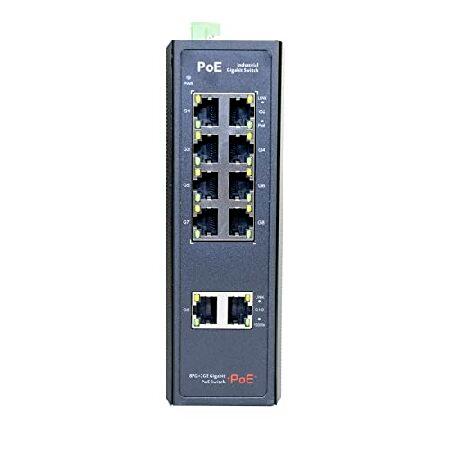 注目ショップ Switch, Gigabit All Industrial 10-Port AIGWS 8X Ports Ethernet Gigabit Fast スイッチングハブ