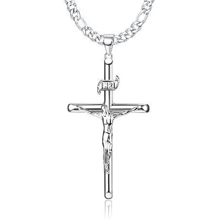 ブランド雑貨総合 Large Silver Sterling 925 MILACOLATO Crucifix Wo for Necklace Pendant Cross オブジェ、置き物