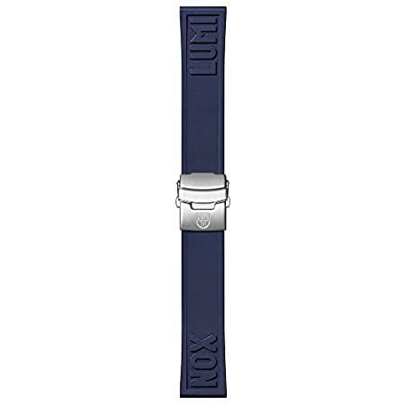一番の Luminox Mens Navy Blue Rubber Cut-To-Fit Watch Strap - FPX.2406.40Q.K 腕時計