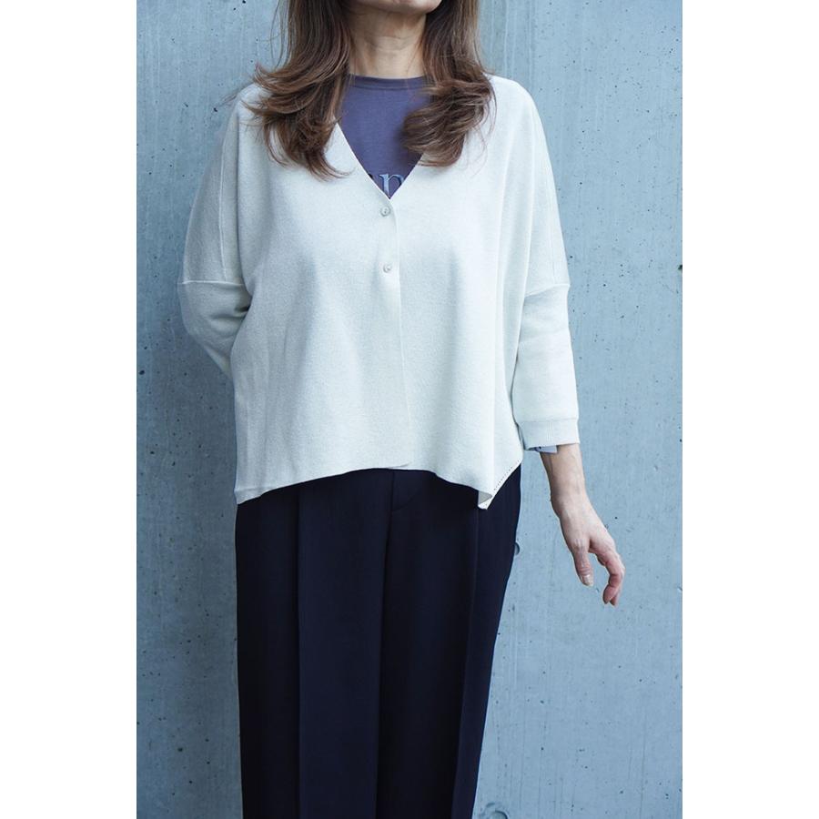 ATELIER SIX アトリエシックス カーディガン きれいめコーデ オフィスカジュアル シンプルシルエット ラメ入り生地 | ATELIER SIX | 01