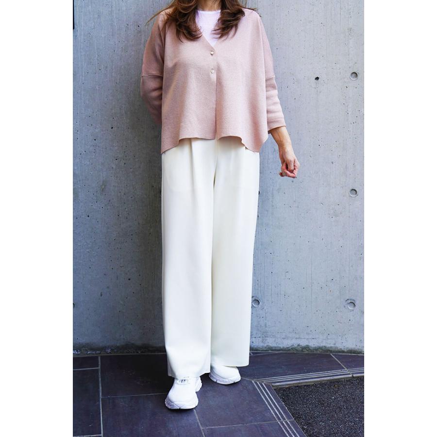 ATELIER SIX アトリエシックス カーディガン きれいめコーデ オフィスカジュアル シンプルシルエット ラメ入り生地 | ATELIER SIX | 03