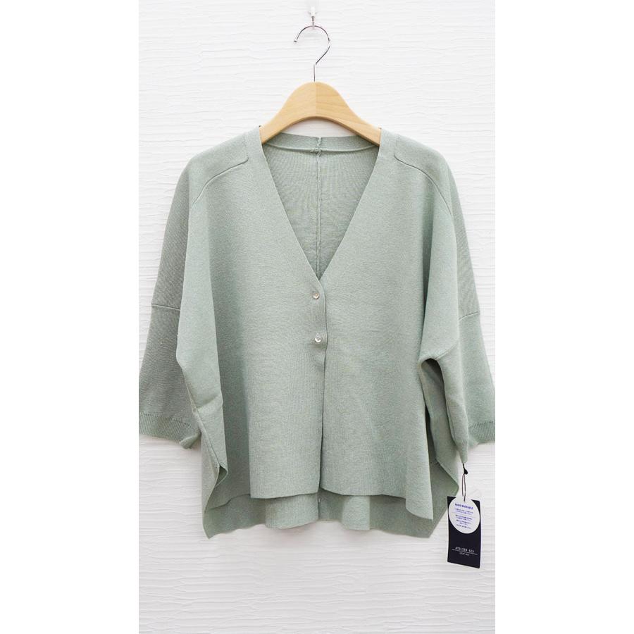 ATELIER SIX アトリエシックス カーディガン きれいめコーデ オフィスカジュアル シンプルシルエット ラメ入り生地 | ATELIER SIX | 08