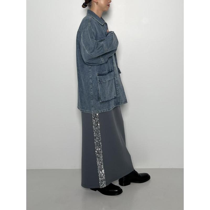 CHIGNON（シニヨン） 30％OFF CHIGNON スパンコールラインスカート