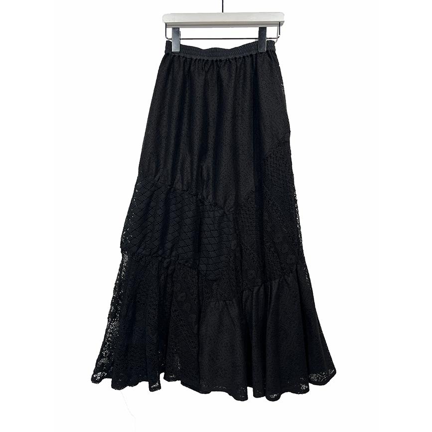 シニヨン レースミックスSK CHIGNON 2652-207BZ 国内正規品 2025春夏新作 送料無料 CHIGNON（シニヨン） 20%OFF CHIGNON レースミックススカート 2652