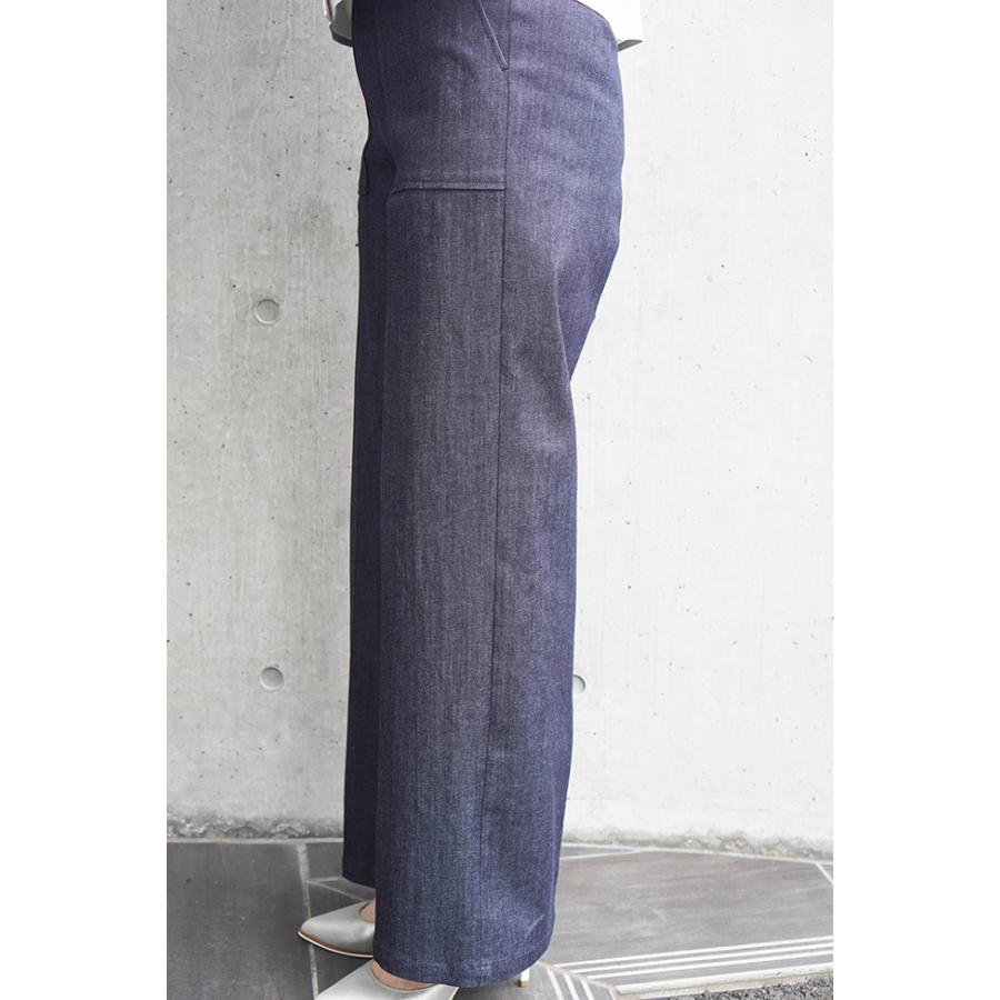 【30％OFF】PASSIONE パシオーネ　センタープリーツ レディース デニムパンツ　426603 | PASSIONE | 02