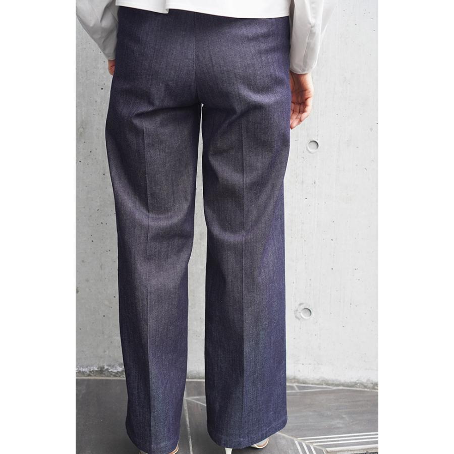 【30％OFF】PASSIONE パシオーネ　センタープリーツ レディース デニムパンツ　426603 | PASSIONE | 03
