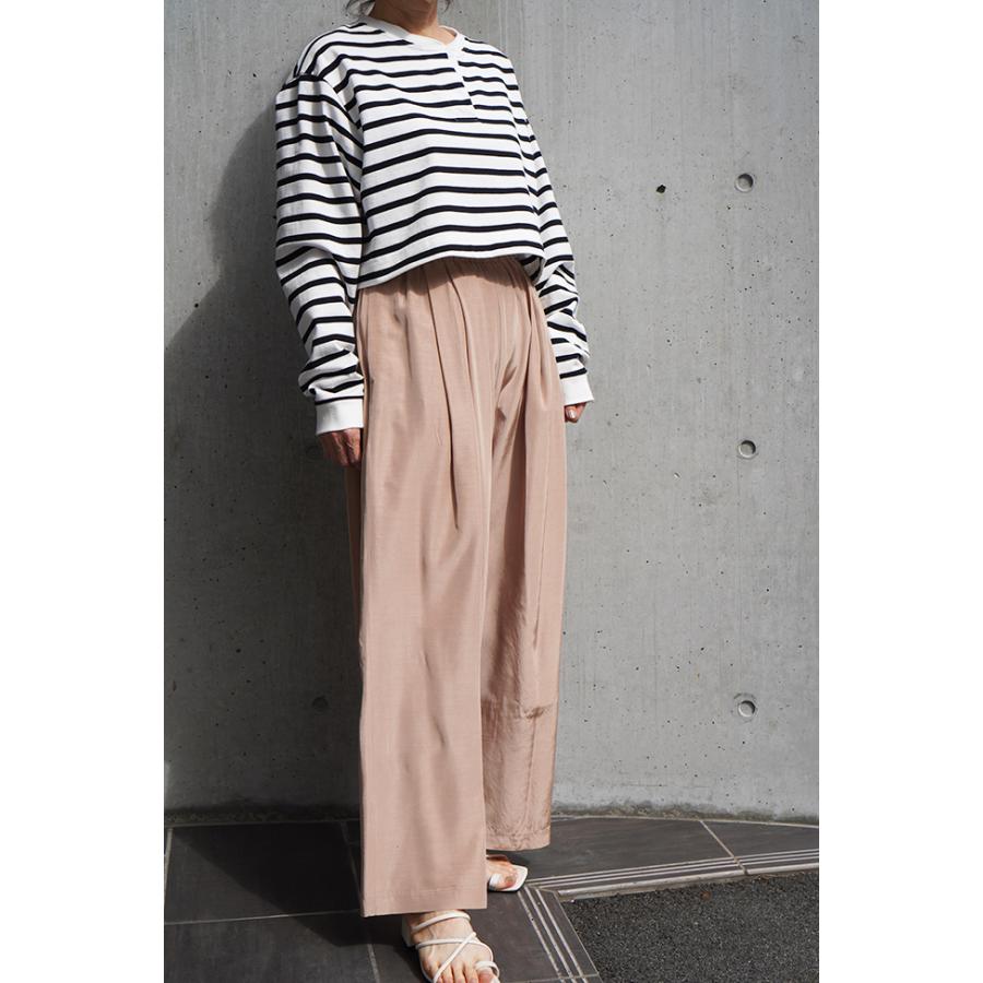 PASSIONE（パシオーネ） 【30％OFF】PASSIONE 光沢生地 ワンドパンツ