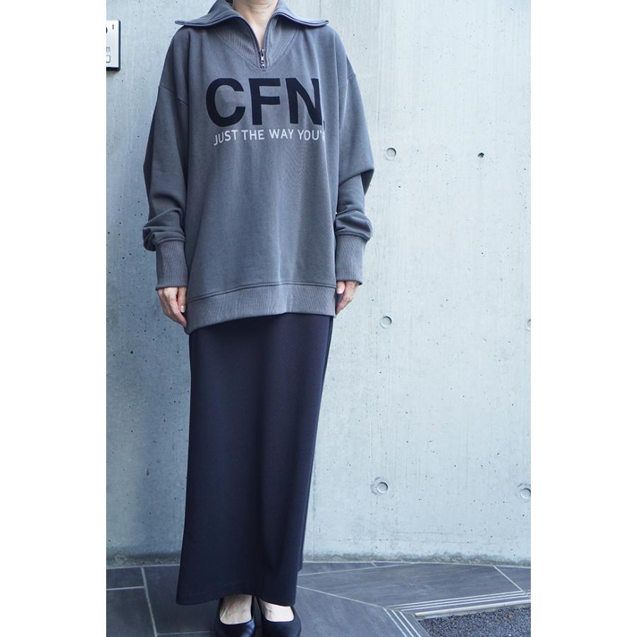 cafuné カフネ /ハーフジップ オーバープルオーバー 新品未使用 Cafune カフネ プリントロゴ ハーフジップトレーナー 436965 : ICHITA