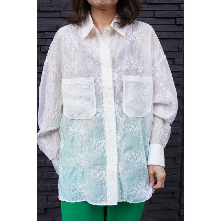 【30％OFF】Cafune カフネ 花柄レース シャツブラウス 春夏シーズン 515905 | Cafune