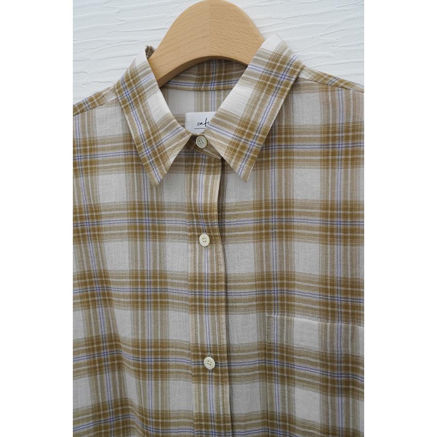 Cafune 20%OFF Cafune カフネ チェック柄 コットンシャツ 525902