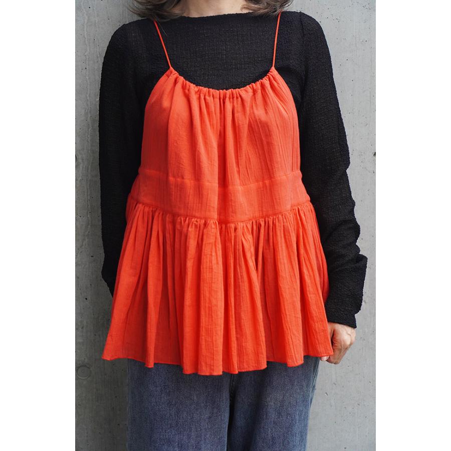 【30％OFF】Cafune カフネ コットン素材 ギャザービスチェ 春夏シーズン 525911 | Cafune