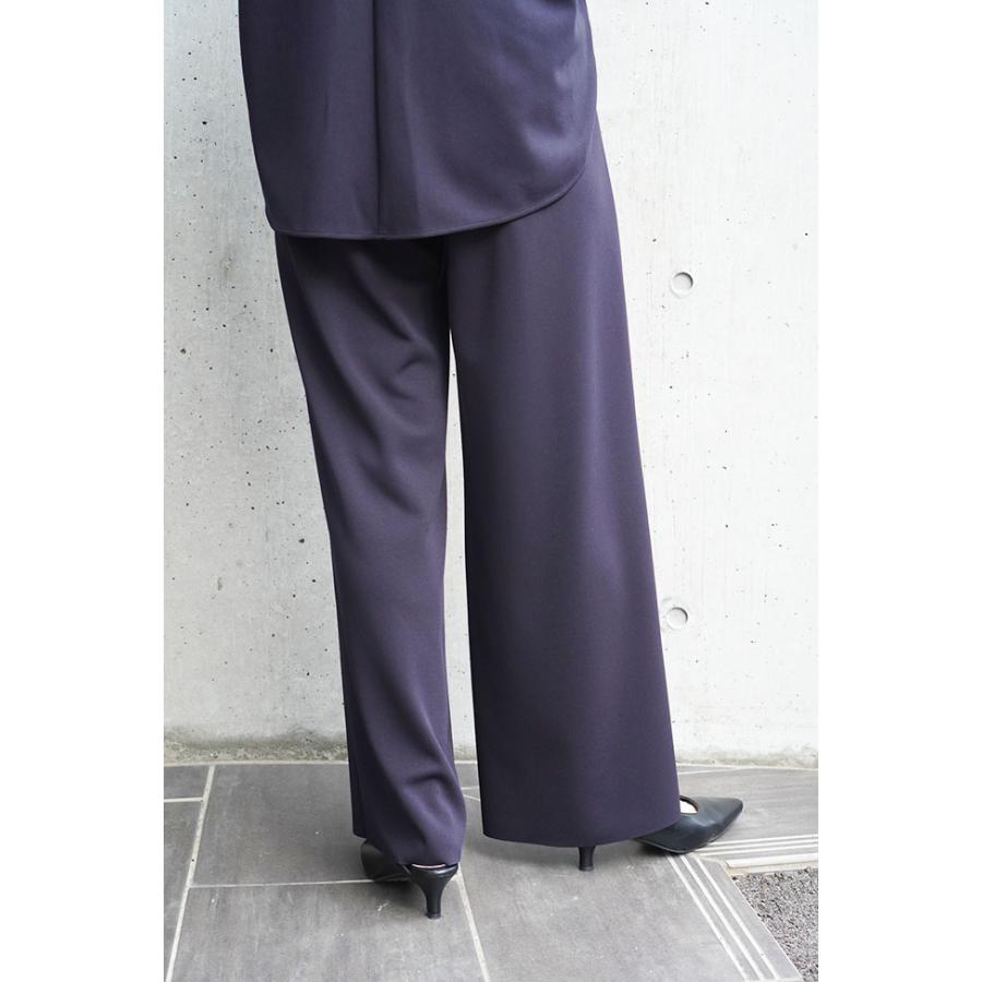 cafune(カフネ)リネンワイドパンツ cafune（カフネ）】アセテートポンチ ワイドイージーパンツ