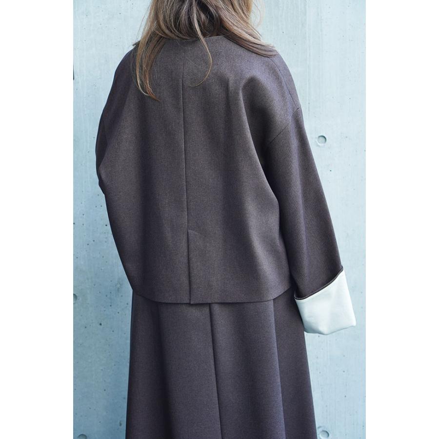 PASSIONE（パシオーネ） ノーカラージャケット レディース きれいめ