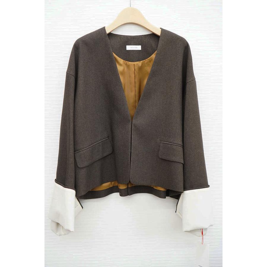PASSIONE（パシオーネ） ノーカラージャケット レディース きれいめ