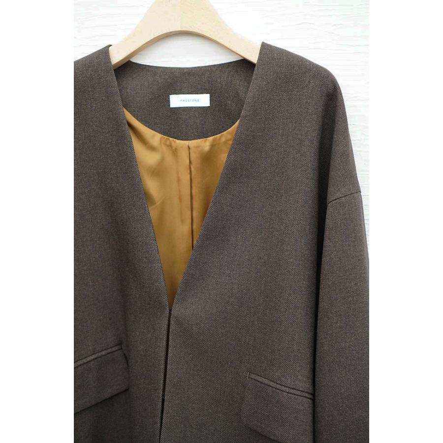 PASSIONE（パシオーネ） ノーカラージャケット レディース きれいめ