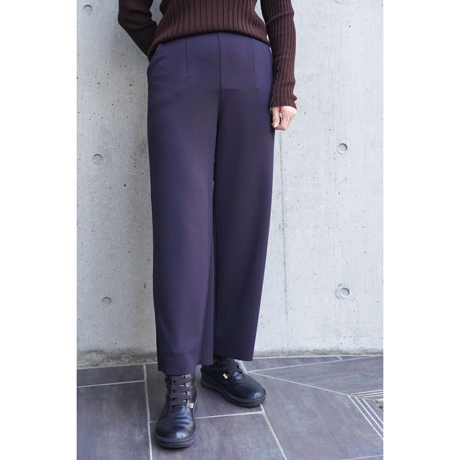 FONTANA GRANDE ストレッチ ストレートワイドパンツ レディース 大人フェミニン きれいめファッション 30代 40代 50代 60代 オールシーズン | FONTANA GRANDE | 03