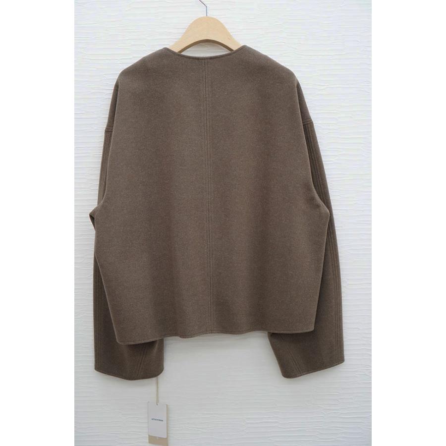 Cafune（カフネ） ウールライク ノーカラージャケット レディース