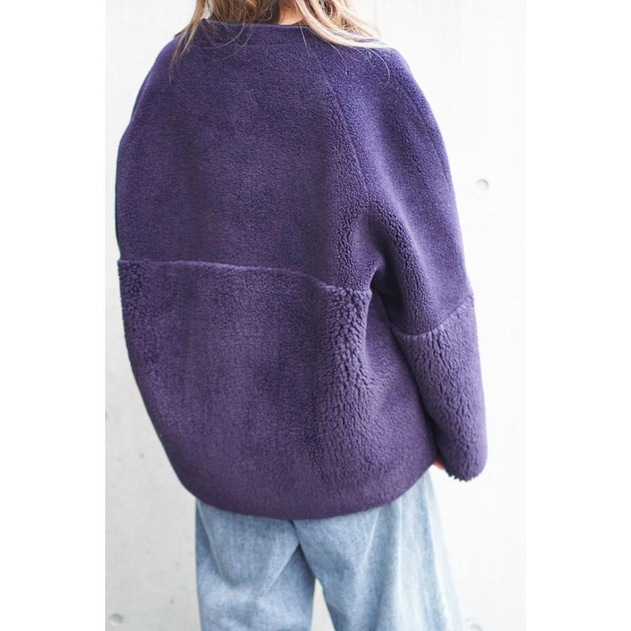 PASSIONE パシオーネ リバーシブル ノーカラーボアジャケット