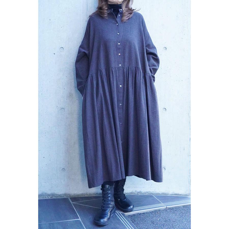 FONTANA GRANDE フォンタナグランデ シャツワンピース レディース 秋冬 コットンリネン フリーサイズ 547101 | FONTANA GRANDE