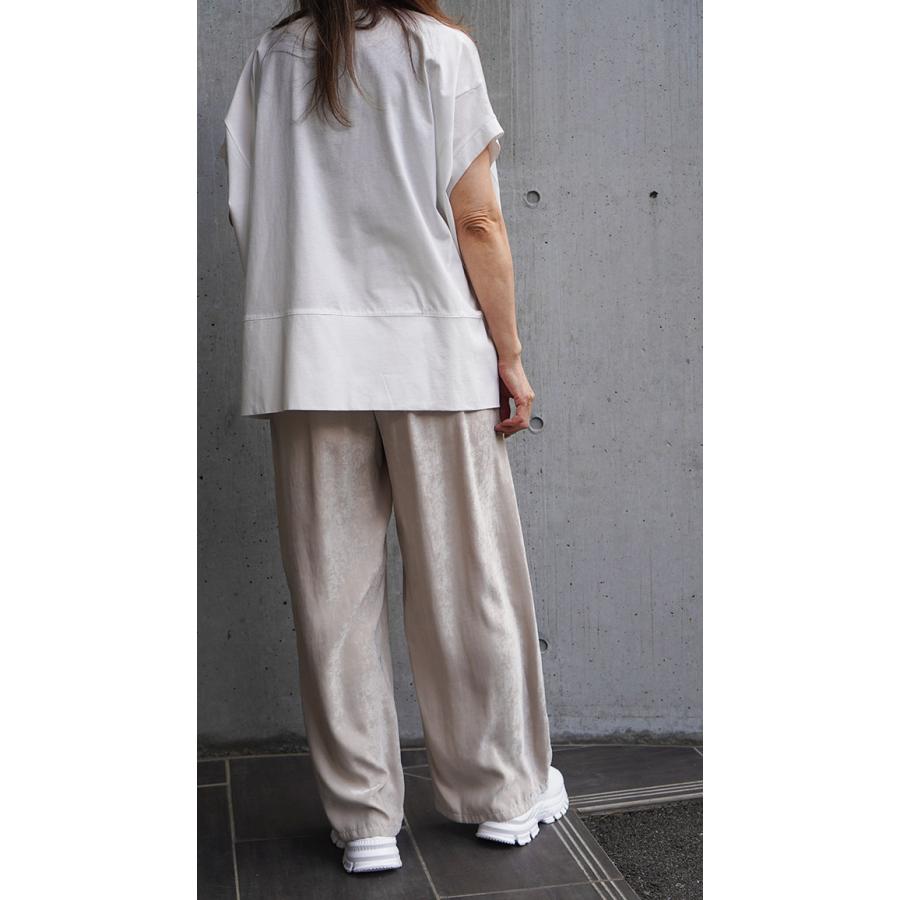 cafune カフネ イージー ワイドパンツ レディース 春夏秋 ピーチスキン加工 全2色フリーサイズ 615623 | Cafune | 05