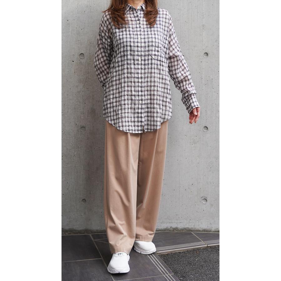cafune カフネ レディース シャツブラウス シアー素材 春夏シーズン カジュアルコーデ 615902 | Cafune | 01