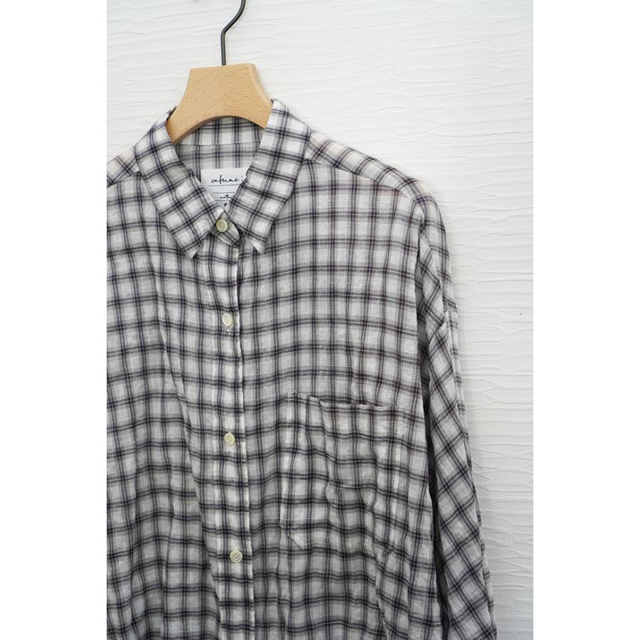 cafune カフネ レディース シャツブラウス シアー素材 春夏シーズン カジュアルコーデ 615902 | Cafune | 05
