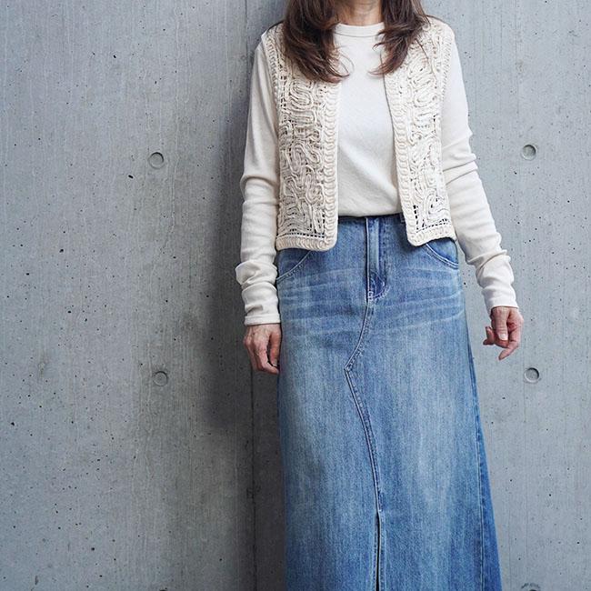 【30％OFF】cafune カフネ メッシュジレ レディース 春夏 ショート丈 全2色フリーサイズ 615919 | Cafune