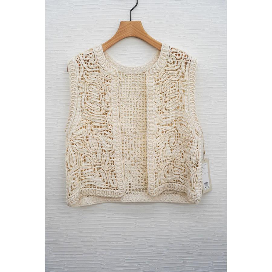 【30％OFF】cafune カフネ メッシュジレ レディース 春夏 ショート丈 全2色フリーサイズ 615919 | Cafune | 04
