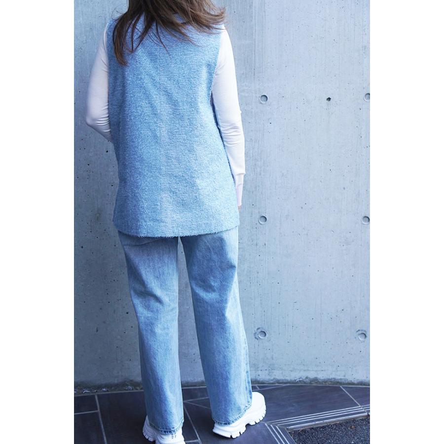 Cafune（カフネ） レディース フェザーベスト 春夏秋 きれいめコーデ