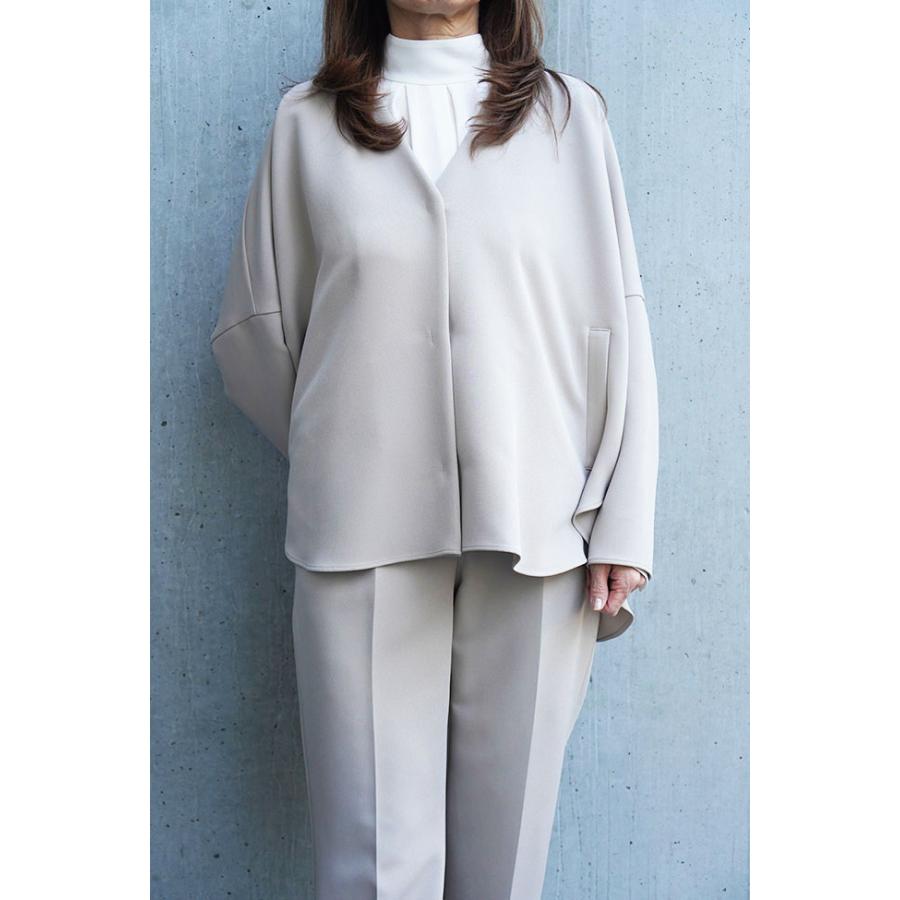 PASSIONE パシオーネ レディース ノーカラージャケット オケージョン オフィスカジュアル オールシーズン 616402 | PASSIONE