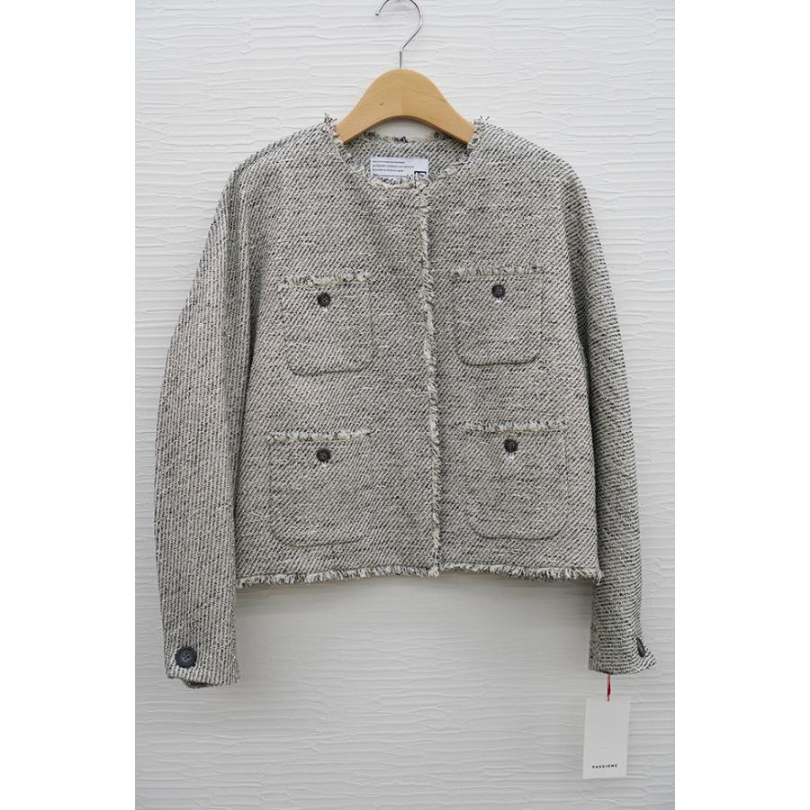 PASSIONE パシオーネ レディース ノーカラー ツイードジャケット オケージョンスタイル 616404 | PASSIONE | 12