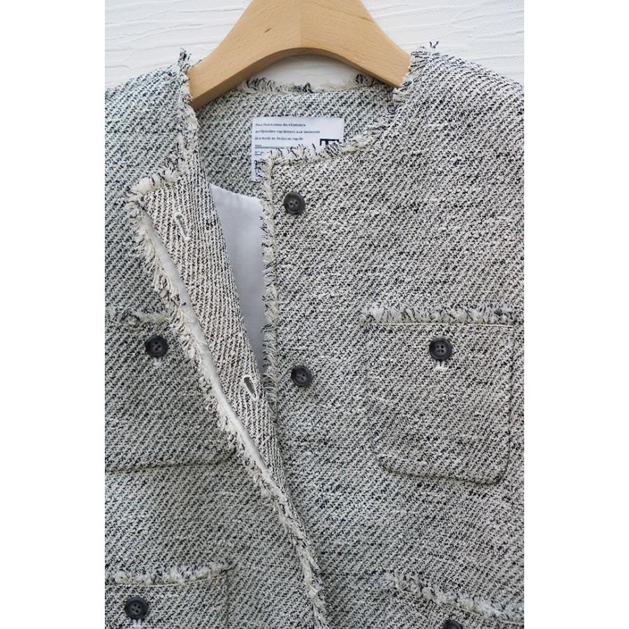 PASSIONE パシオーネ レディース ノーカラー ツイードジャケット オケージョンスタイル 616404 | PASSIONE | 14