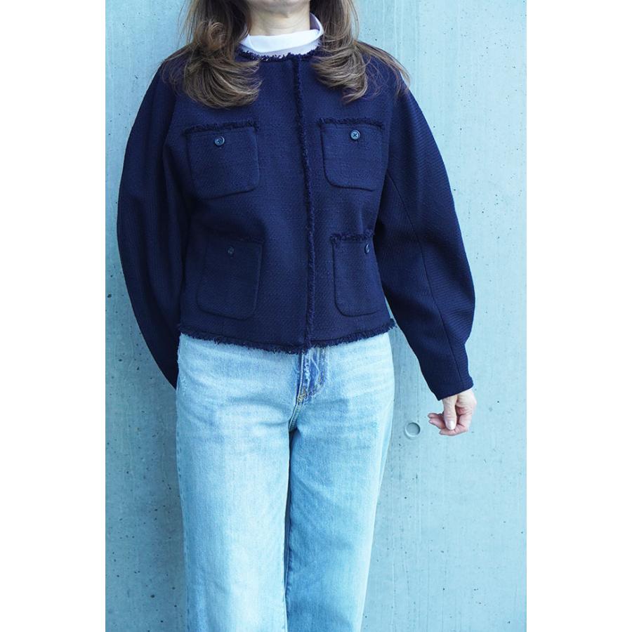 PASSIONE パシオーネ レディース ノーカラー ツイードジャケット オケージョンスタイル 616404 | PASSIONE | 06