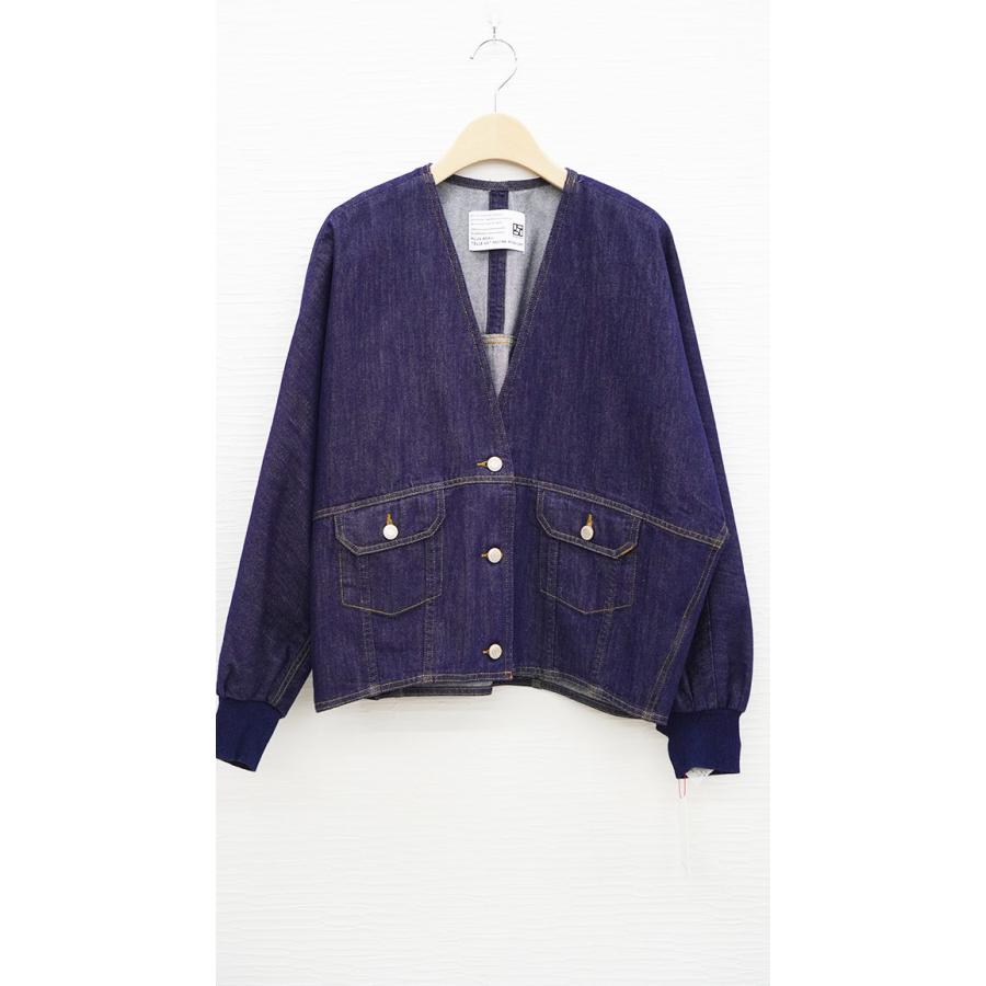 PASSIONE パシオーネ ノーカラージャケット  デニム ミリタリー 春秋シーズン 全4色 カーキ ベージュ ブリーチデニム インディゴデニム 616432 | PASSIONE | 16