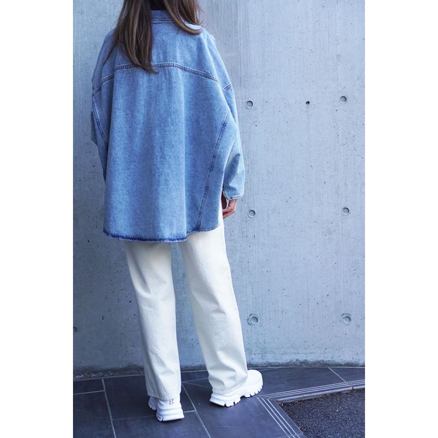 PASSIONE（パシオーネ） レディース ワイドシルエット デニムシャツ 春