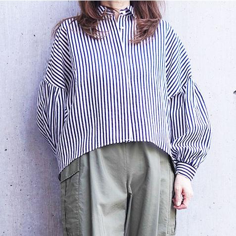 PASSIONE パシオーネ レディース ストライプ シャツブラウス 616931 | PASSIONE