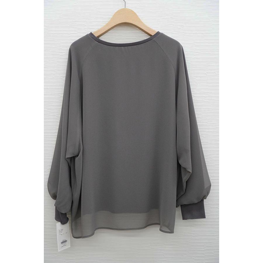 PASSIONE パシオーネ シアー レイヤード 長袖カットソー きれいめコーデ 大人カジュアル 616942 | PASSIONE | 11