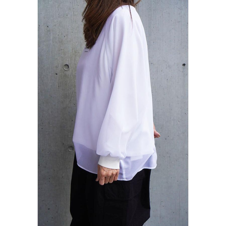 PASSIONE パシオーネ シアー レイヤード 長袖カットソー きれいめコーデ 大人カジュアル 616942 | PASSIONE | 05