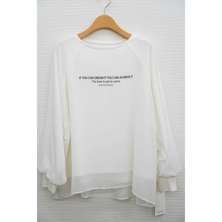 PASSIONE パシオーネ シアー レイヤード 長袖カットソー きれいめコーデ 大人カジュアル 616942 | PASSIONE | 07