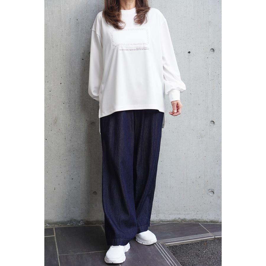 PASSIONE パシオーネ ロングカットソー レディース 春秋 長袖 全2色フリーサイズ 616957 | PASSIONE | 01