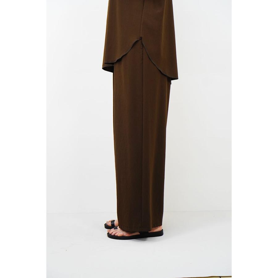 cafune カフネ ジョーゼット ワイドパンツ レディース 春夏シーズン ウエストゴム フリーサイズ セットアップ可 625620/635620 | Cafune | 03