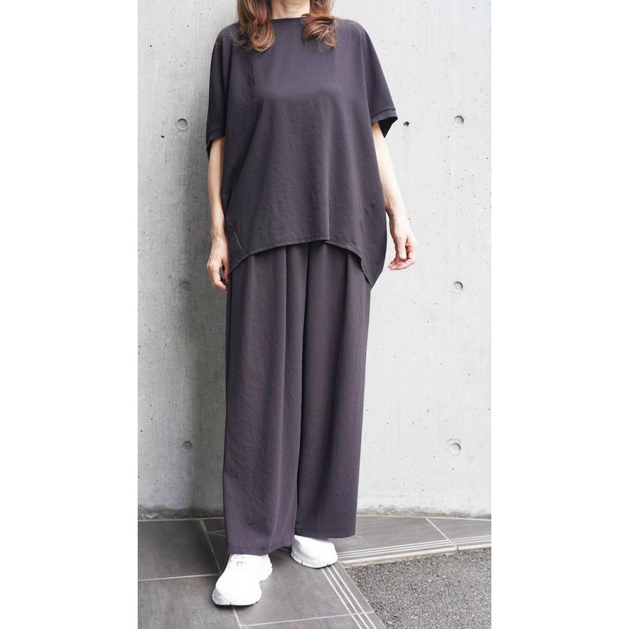 cafune カフネ ジョーゼット 半袖カットソー レディース 春夏シーズン ドルマンスリーブ フリーサイズ セットアップ可 625904 | Cafune | 01