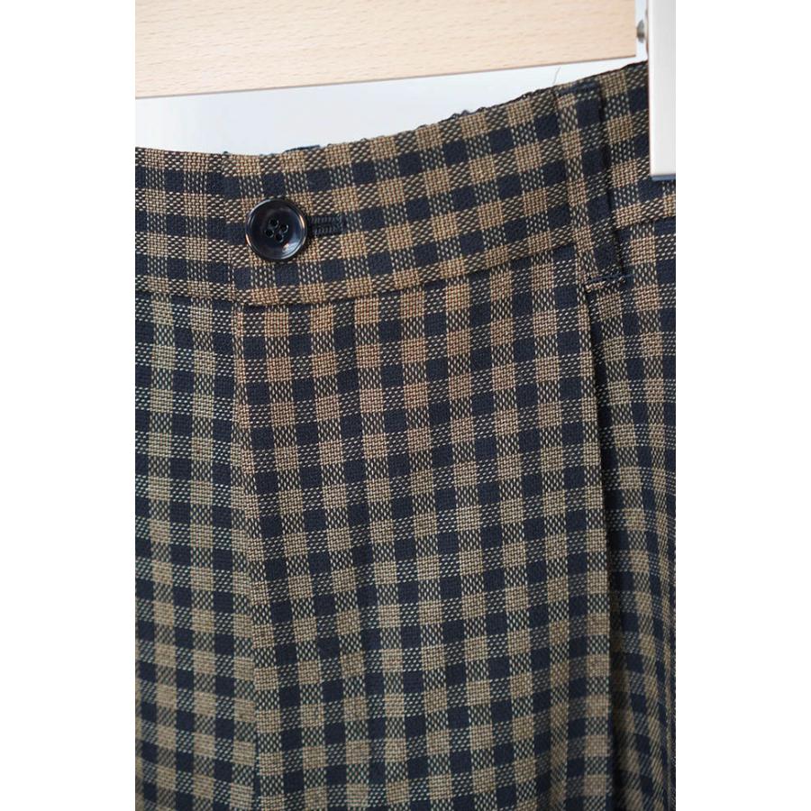 cafune カフネ ウール混 チェック柄 ワイドパンツ ツータック 2026AW 秋冬シーズン 全2色 レトロ クラシック 635640 | Cafune | 10