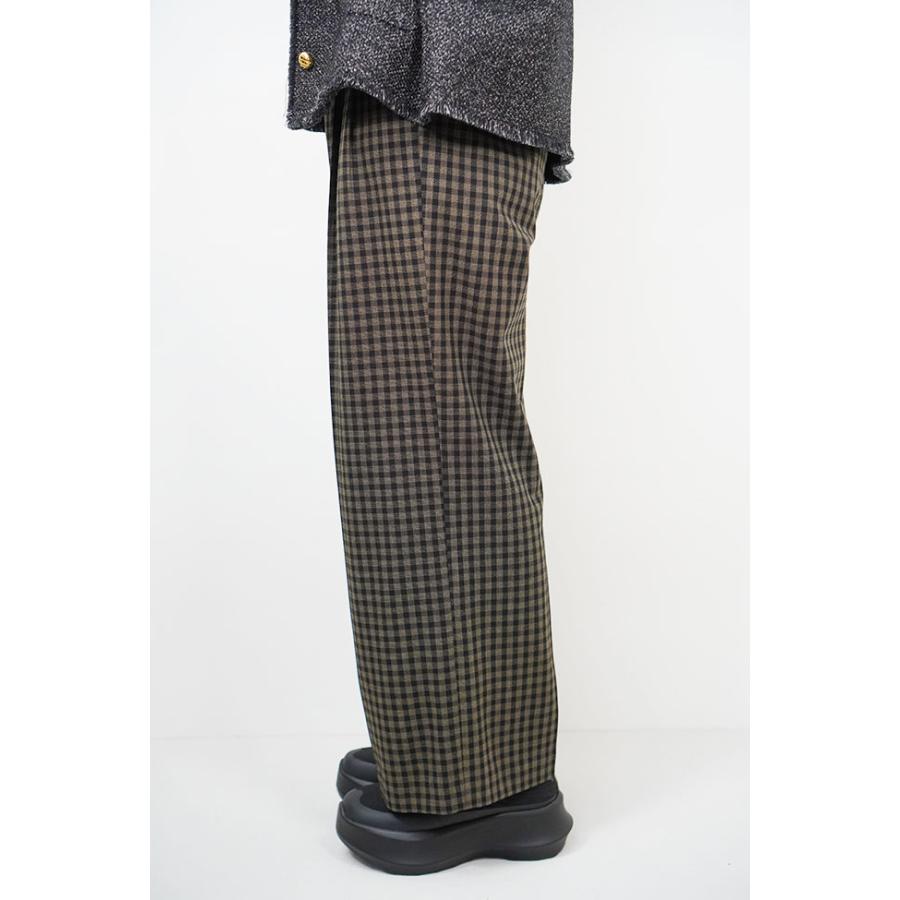 cafune カフネ ウール混 チェック柄 ワイドパンツ ツータック 2026AW 秋冬シーズン 全2色 レトロ クラシック 635640 | Cafune | 06
