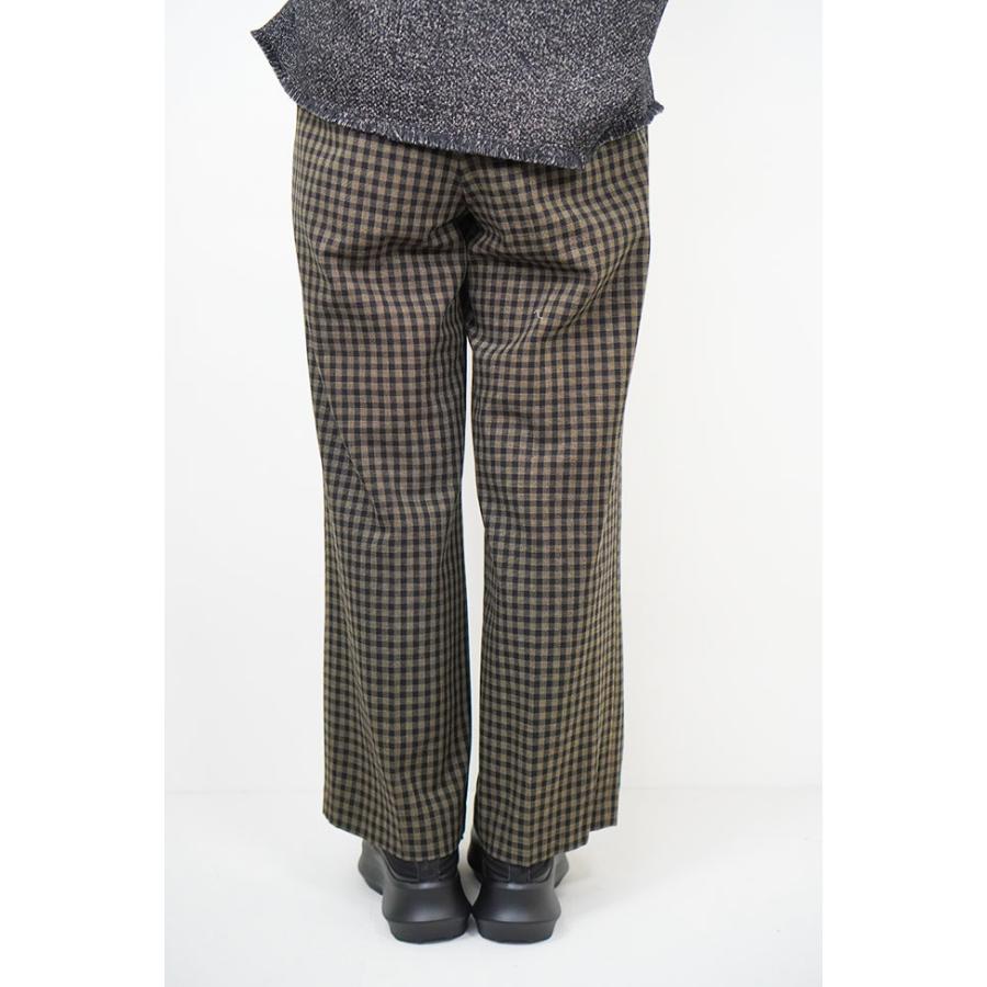 cafune カフネ ウール混 チェック柄 ワイドパンツ ツータック 2026AW 秋冬シーズン 全2色 レトロ クラシック 635640 | Cafune | 07