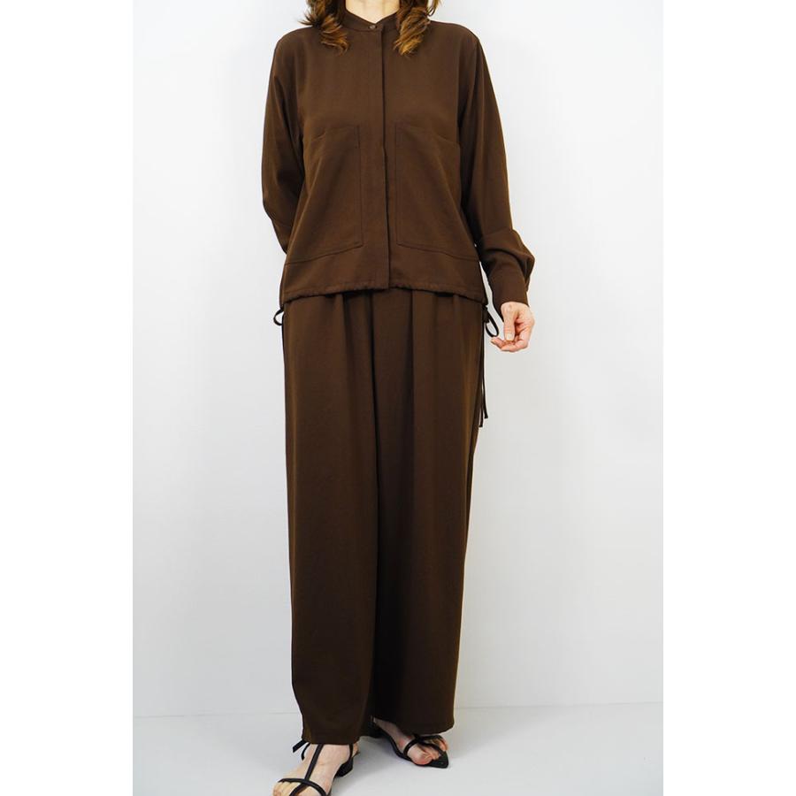 Cafune カフネ ジョーゼット素材 ノーカラー シャツブラウス レディースシャツブラウス 春秋シーズン さらさら 全3色 635912 | Cafune | 01