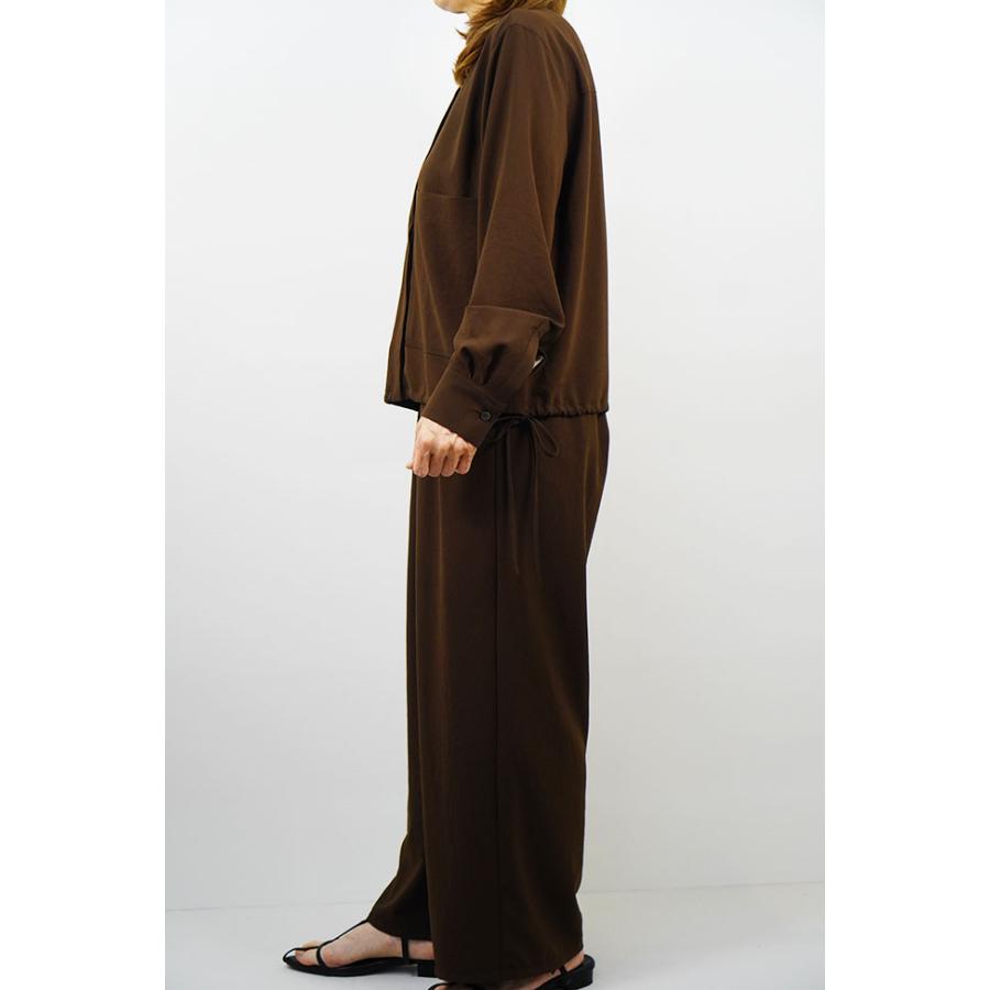 Cafune カフネ ジョーゼット素材 ノーカラー シャツブラウス レディースシャツブラウス 春秋シーズン さらさら 全3色 635912 | Cafune | 02