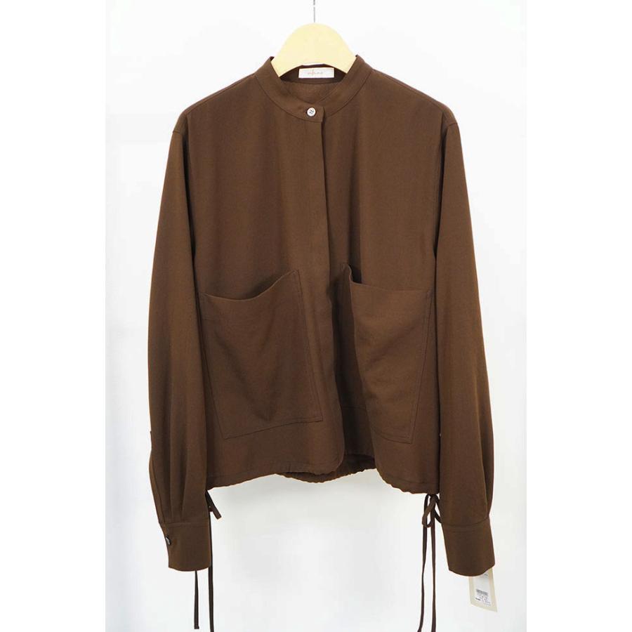 Cafune カフネ ジョーゼット素材 ノーカラー シャツブラウス レディースシャツブラウス 春秋シーズン さらさら 全3色 635912 | Cafune | 08